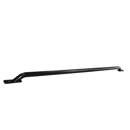 Trailfx TrailFX D0010B; Truck Bed Side Rail; Stake Pocket Mount Powder Coated Black Steel Without Tie Down D0010B